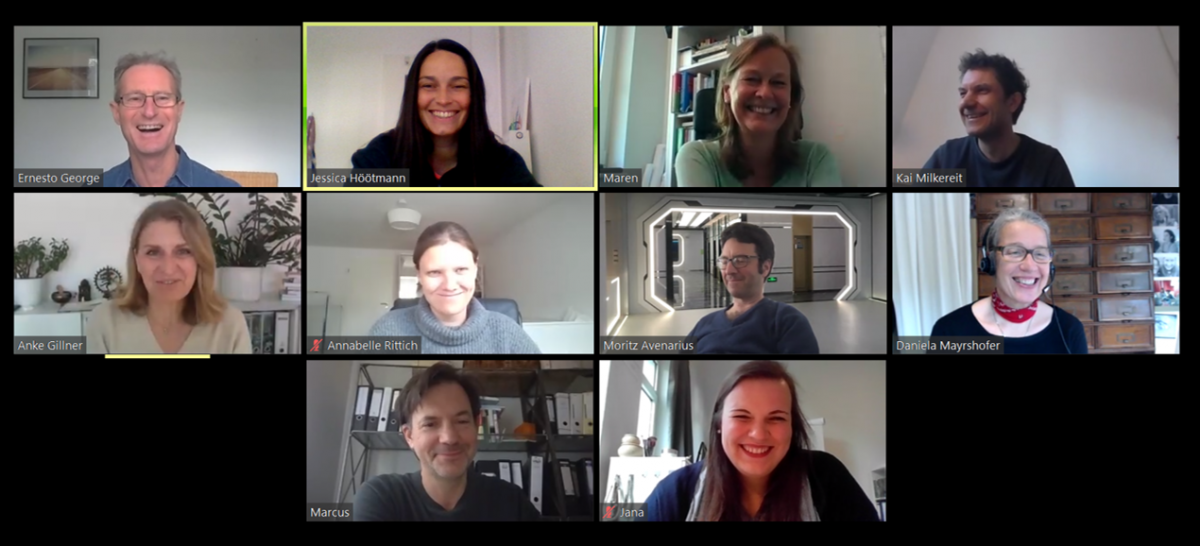 Zoom.Konferenz des Consensa-Teams